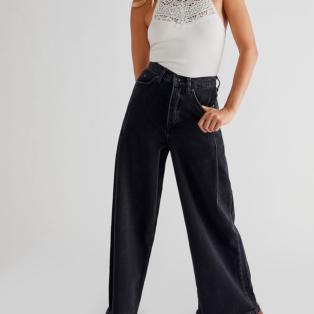Free people wide leg jeans